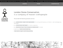 Tablet Screenshot of londonstoneconservation.co.uk